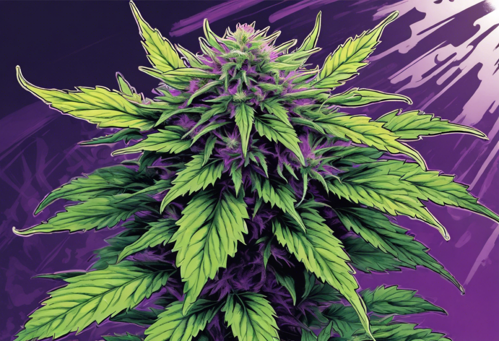 dolato cannabis plant with purple buds